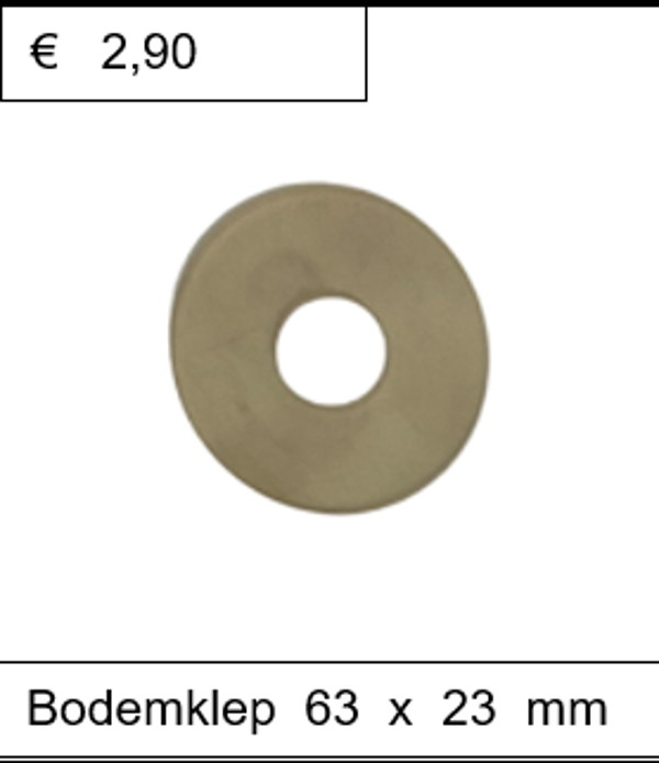Bodemklep 63 x 23 mm