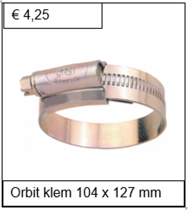 Orbit staal verzinkt 104 x 127 mm