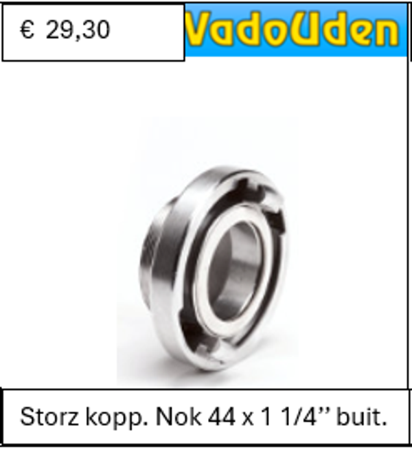 Storz kopp. Nok 44 x 1 1/4’’ buit.