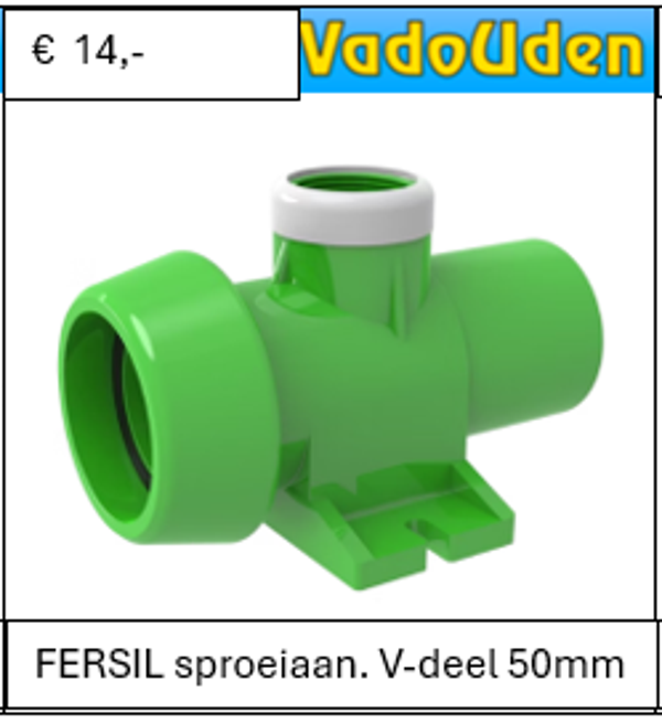 FERSIL sproeiaan. V-deel 50mm