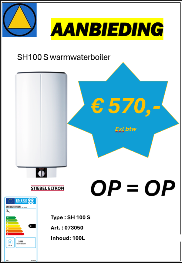 WARMWATERBOILER SH100 S