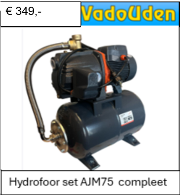 Hydrofoor set AJM75 compleet