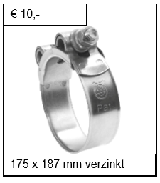 Breedband verzinkt 175 x 187 mm