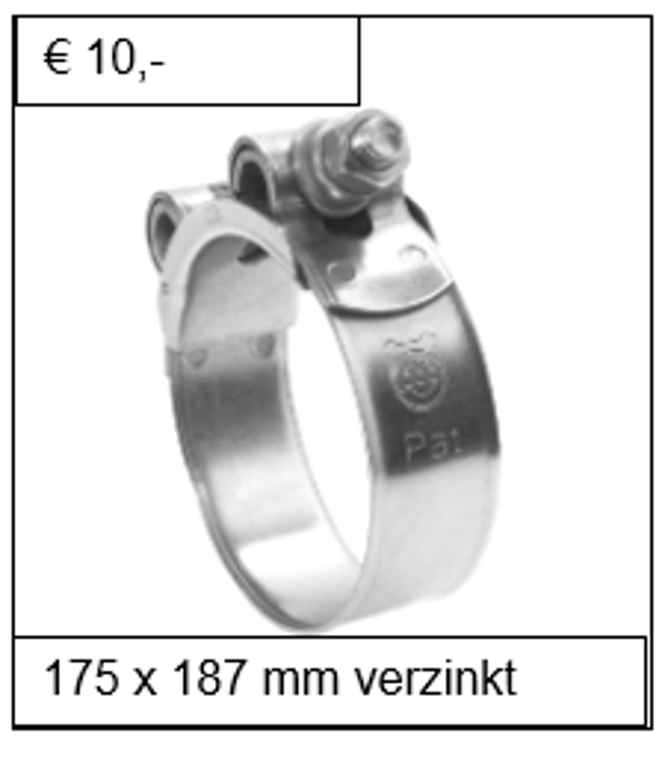 Breedband verzinkt 175 x 187 mm