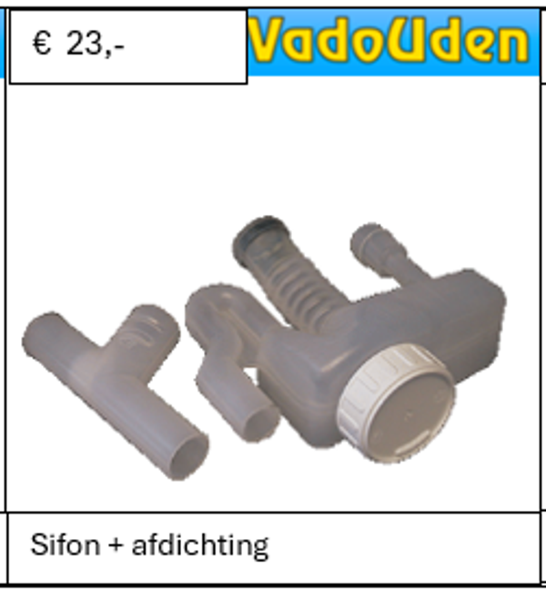 Nefit sifon + afdichting (73190)