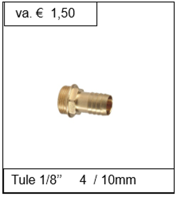 Slangtule 1/8'' x 6mm