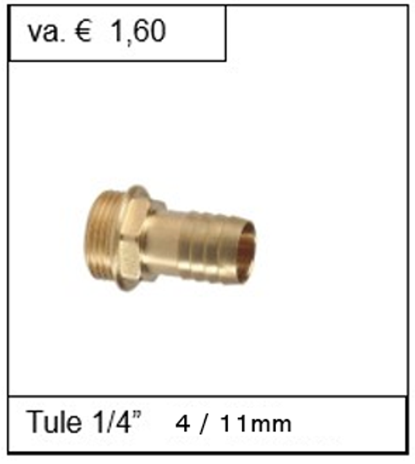 Slangtule 1/4'' x 8mm