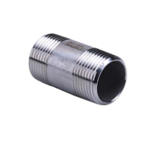 RVS pijpnippel 1 x 60 mm nr 23