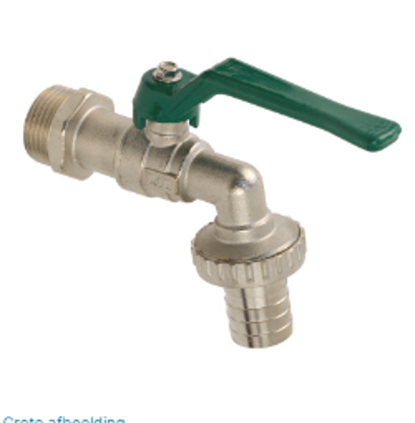 kogeltapkraan 1/2'' + kopl.