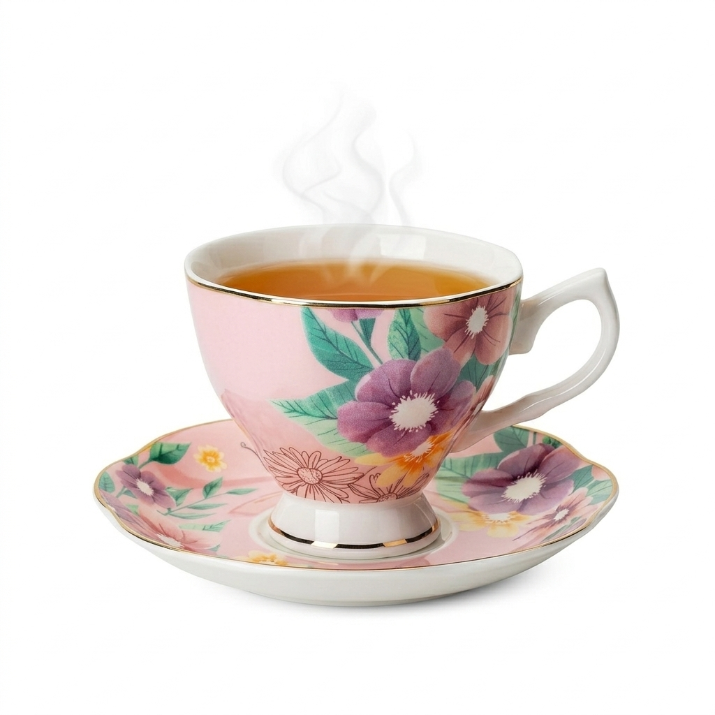 Tazza da tè con piattino