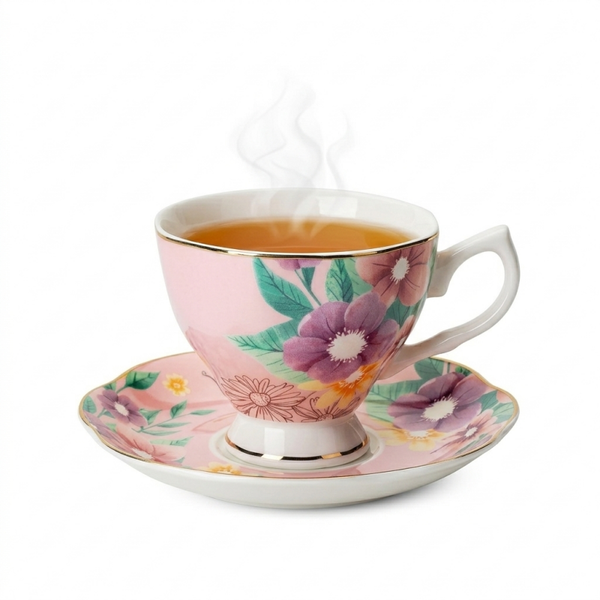 Tazza da tè con piattino