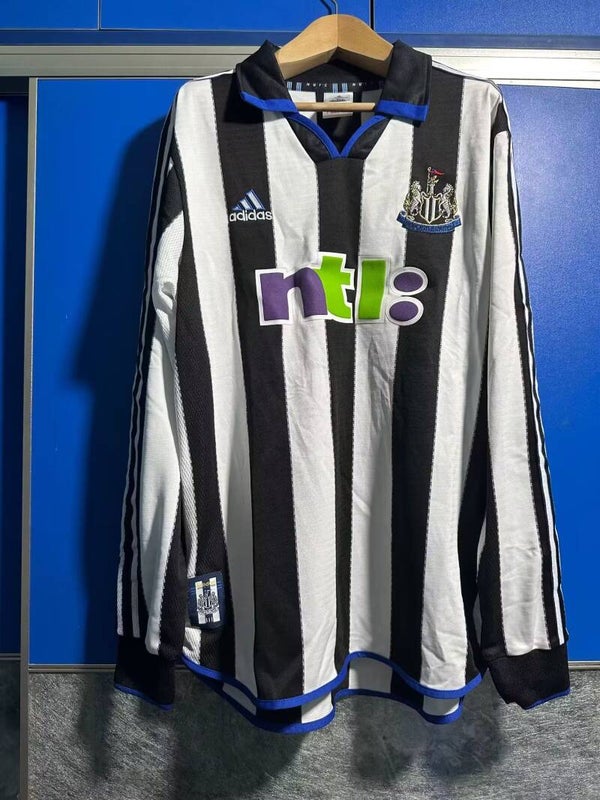 Newcastle United 2000/01 Long Sleeve Home Shirt - Adults Small to 2XL
