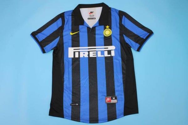 Inter Milan 1998/99 Home Shirt - Kids 3-14 years old and Adults Small to 2XL