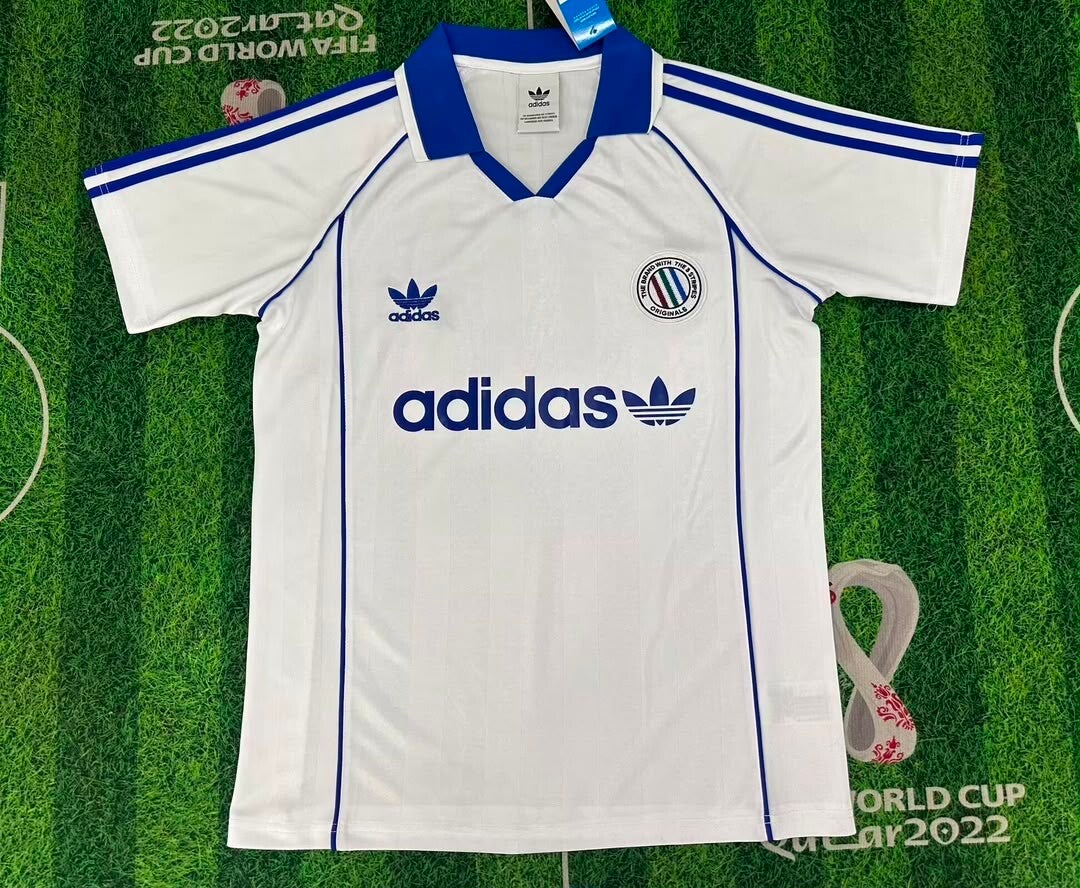 Adidas Vintage Trefoil White Shirt  - Adults Small to 4XL