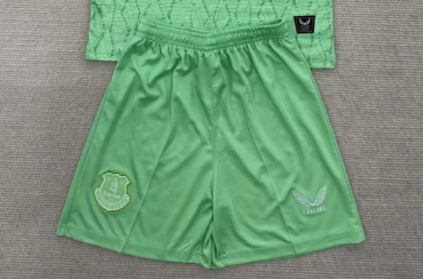 Everton 2025/2026 Green Goalkeeper Shorts - Adults Small to 2XL