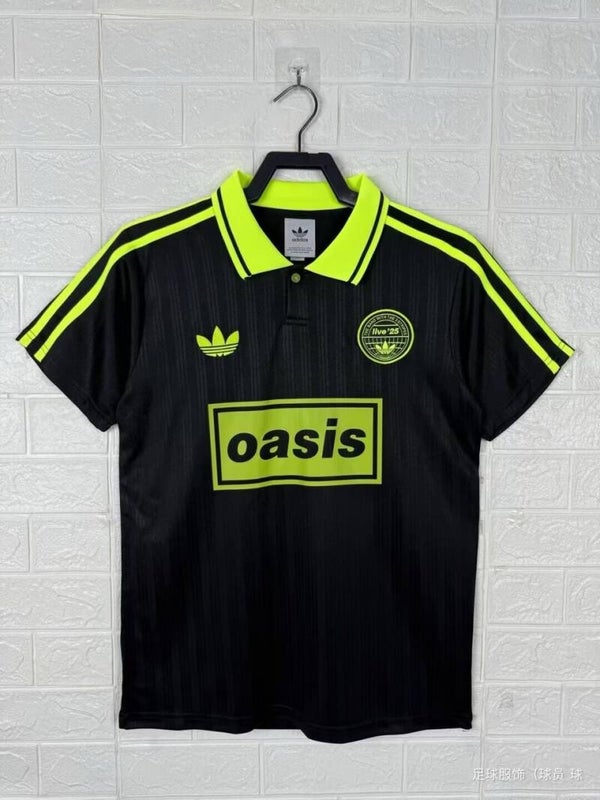 Adidas x Oasis Shirt - Black & Green - Adults Small to 4XL