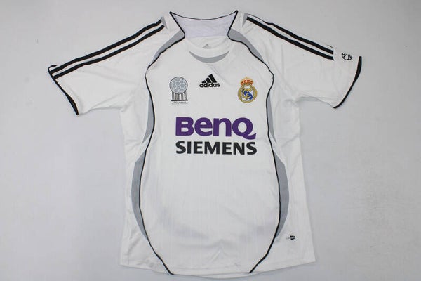 Real Madrid 2006/07 Home Shirt - Kids 3-14 years old and Adults Small to 2XL