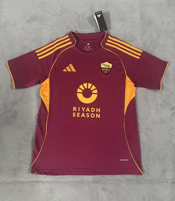 AS Roma 2025/2026 Home Shirt - Kids 3-14 years old and Adults Small to 4XL