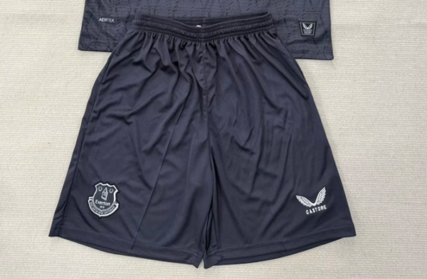 Everton 2025/2026 Dark Grey Goalkeeper Shorts - Adults Small to 2XL