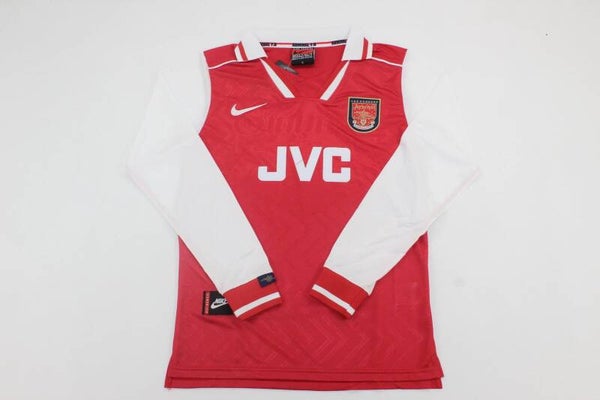 Arsenal 1996/98 Long Sleeve Home Shirt - Adults Small to 2XL