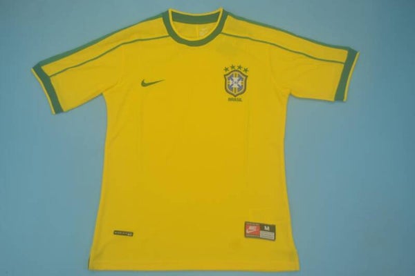 Brazil 1998 Home Shirt - Adults Small to 2XL