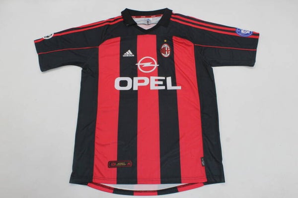 AC Milan 2000/01 Home Shirt - Adults Small to 2XL