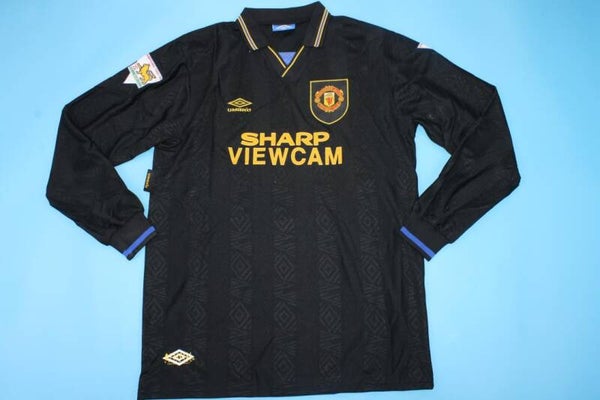 Manchester United 1993/95 Long Sleeve Away Shirt - Adults Small to 2XL