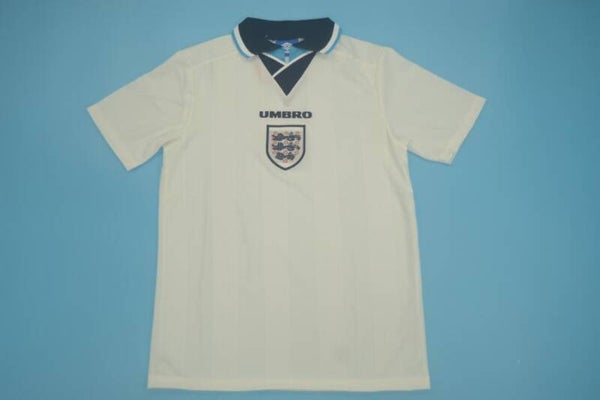 England 1996 Home Shirt - Kids 3-14 years old and Adults Small to 2XL