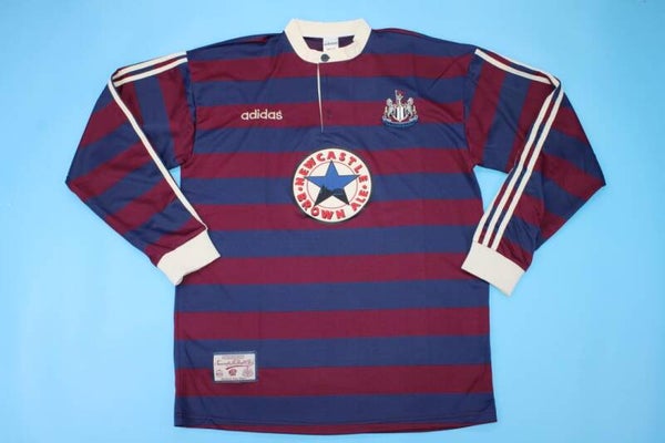 Newcastle United 1995/96 Long Sleeve Away Shirt - Adults Small to 2XL