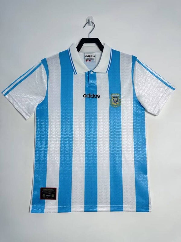 Argentina 2004 Home Retro Shirt - 3-14 years old and Adults Small to 2XL