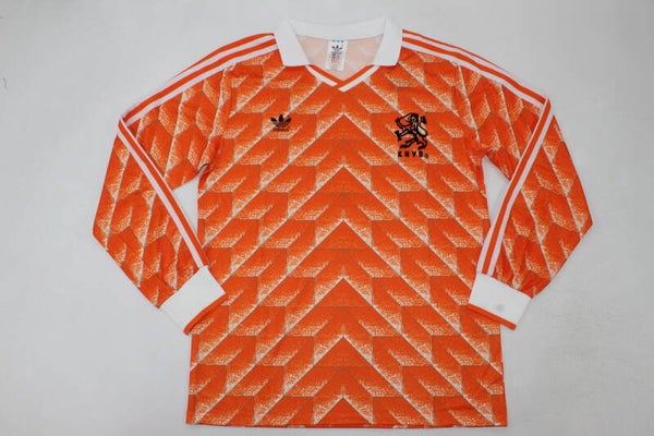 Netherlands 1988 Long Sleeve Home Shirt - Adults Small to 2XL