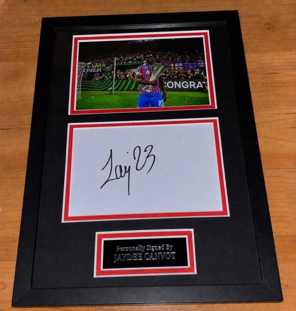 Jaydee Canvot - Hand Signed & Glass Framed A4 Card Mounted - Crystal Palace - COA - 2