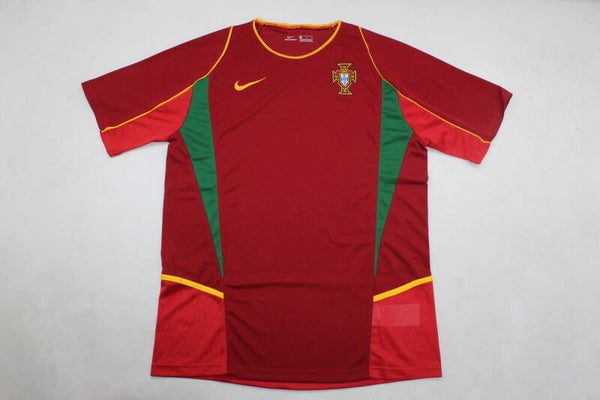 Portugal 2002 Home Shirt - Kids 3-14 years old and Adults Small to 2XL