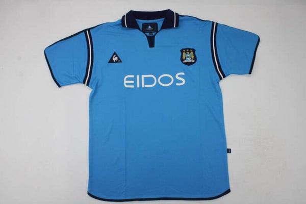 Manchester City 2001/02 Home Shirt - Adults Small to 2XL