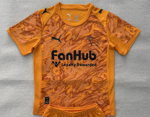 Derby County 2025/2026 Goalkeeper Shirt - Kids 3-14 years old and Adults Small to 2XL