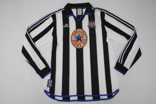 Newcastle United 1999/2000 Long Sleeve Home Shirt - Adults Small to 2XL