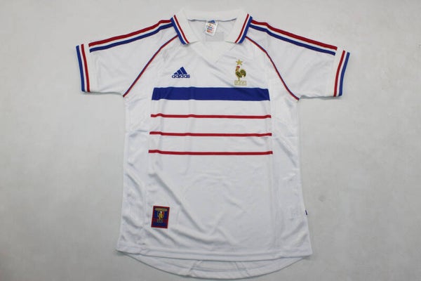 France 1998 Away Retro Shirt - 3-14 years old and Adults Small to 2XL