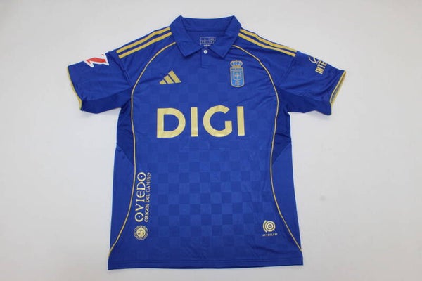 Real Oviedo 2025/2026 Home Shirt - Kids 3-14 years old and Adults Small to 4XL