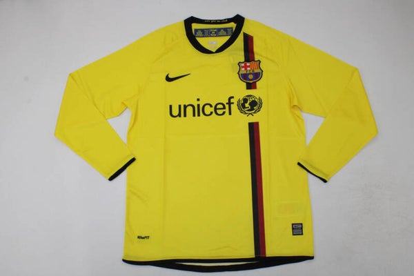 Barcelona 2008/09 Long Sleeve Away Shirt - Adults Small to 2XL