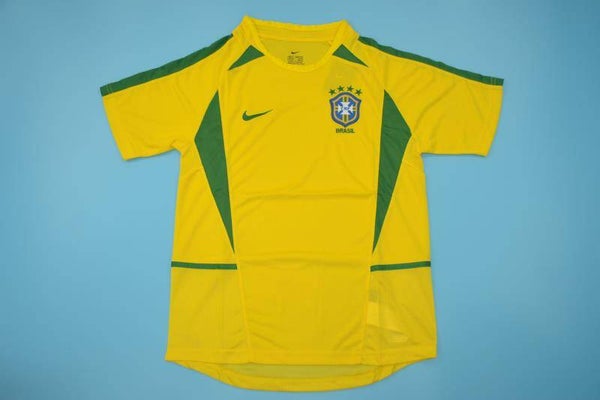 Brazil 2002 Home Shirt - Adults Small to 2XL