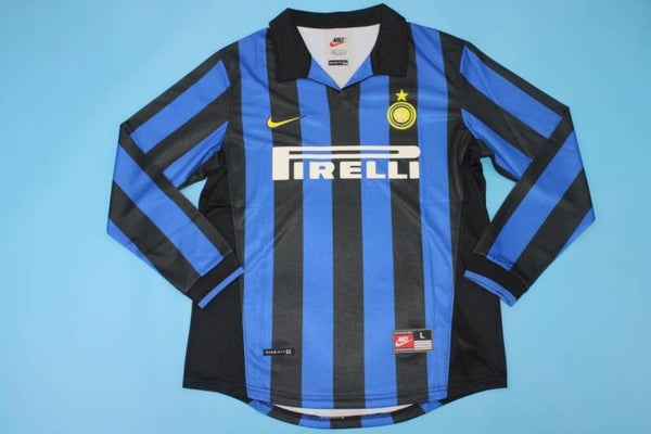 Inter Milan 1998/99 Long Sleeve Home Shirt - Adults Small to 2XL