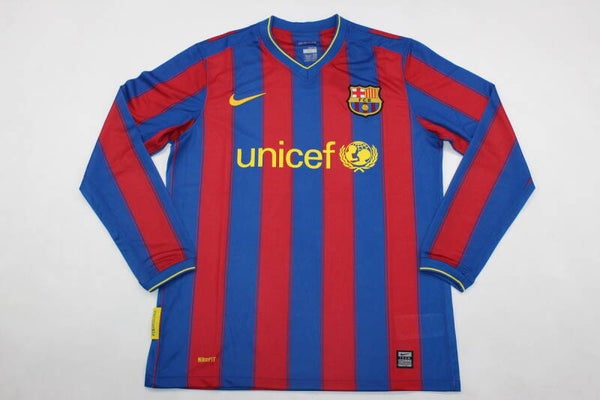 Barcelona 2008/09 Long Sleeve Home Shirt - Adults Small to 2XL
