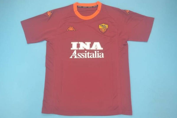 Roma 2000/01 Home Shirt - Kids 3-14 years old and Adults Small to 2XL