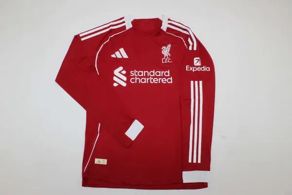 Liverpool 2025/2026 Long Sleeve Home Shirt - Kids 3-14 years old and Adults Small to 4XL
