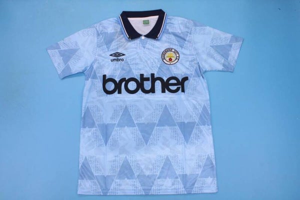 Manchester City 1988/90 Home Shirt - Adults Small to 2XL