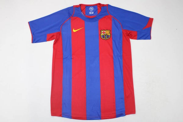 Barcelona 2004/05 Home Shirt - Kids 3-14 years old and Adults Small to 2XL