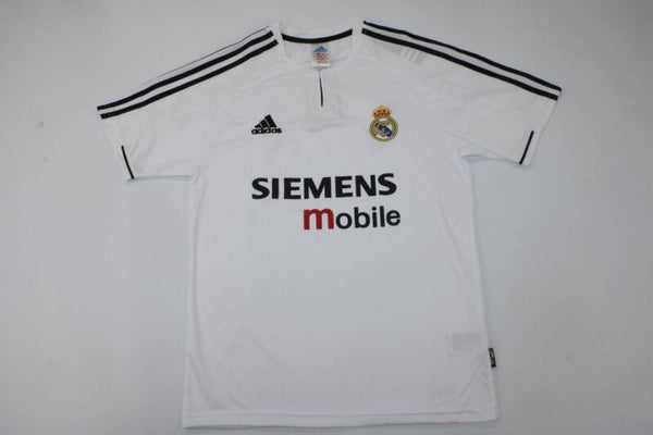 Real Madrid 2003/04 Home Shirt - Kids 3-14 years old and Adults Small to 2XL