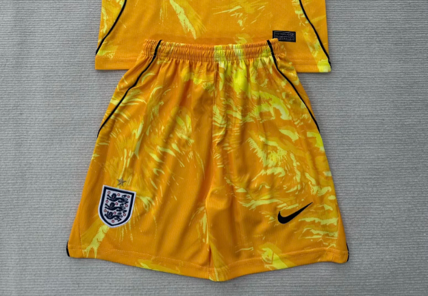 England World Cup 2026 Yellow Goalkeeper Shorts - Adults Small to 2XL