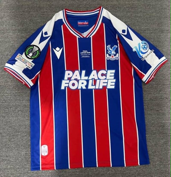 Crystal Palace UEFA Conference League Final 2026 Winners Shirt - Adults Small to 4XL
