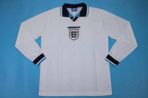 England 1996 Long Sleeve Home Shirt - Adults Small to 2XL